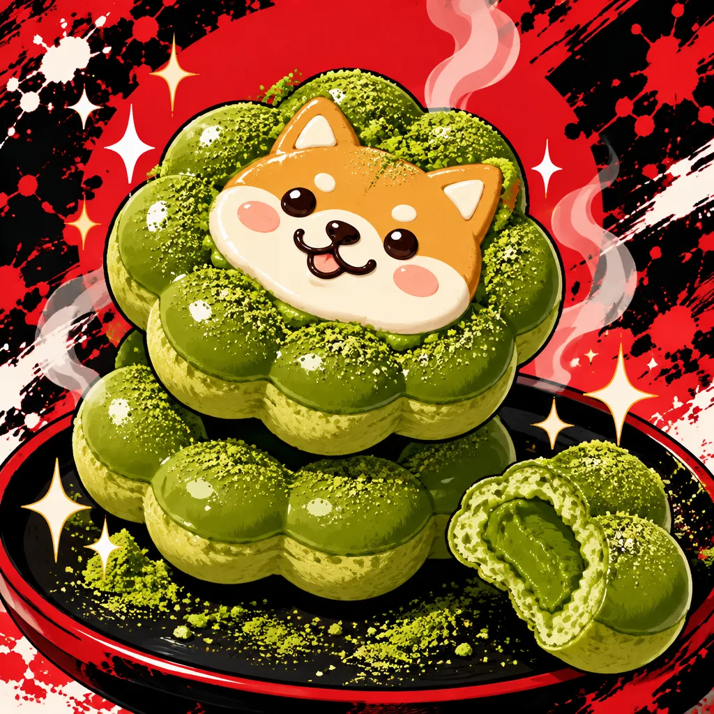Matcha Mochi Donuts